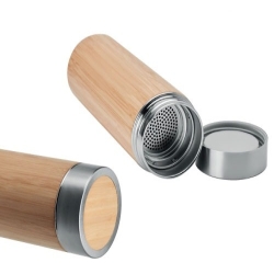 Promotional Bamboo Flask With Tea Infuser